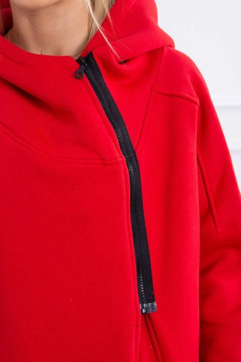 Bluza ocieplana z suwakiem czerwona Bluza ocieplana z suwakiem czerwona