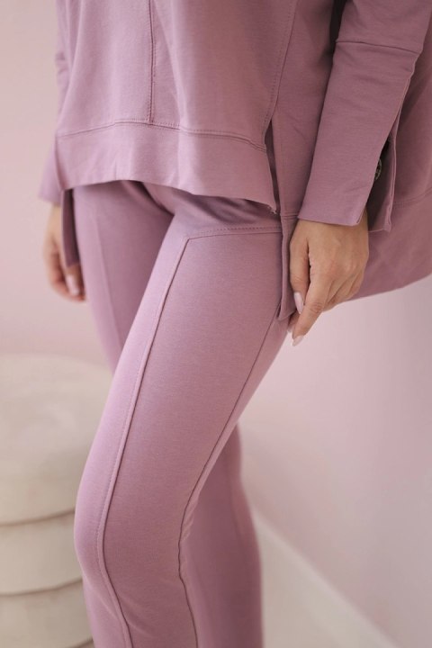 Komplet z bluzką oversize ciemny różowy Komplet z bluzką oversize ciemny różowy