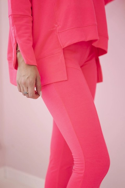 Komplet z bluzką oversize różowy neon Komplet z bluzką oversize różowy neon