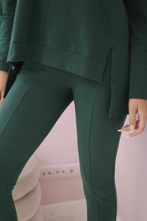 Komplet z bluzką oversize zielony Komplet z bluzką oversize zielony