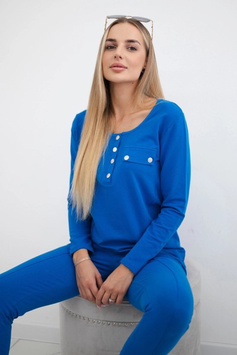 Komplet z dekoltem na napy chabrowy Komplet z dekoltem na napy chabrowy