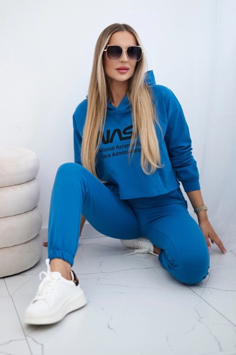 Komplet z nadrukiem jeansowy Komplet z nadrukiem jeansowy