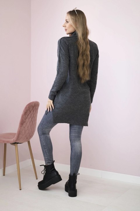 Sweter ze stójką grafitowy Sweter ze stójką grafitowy