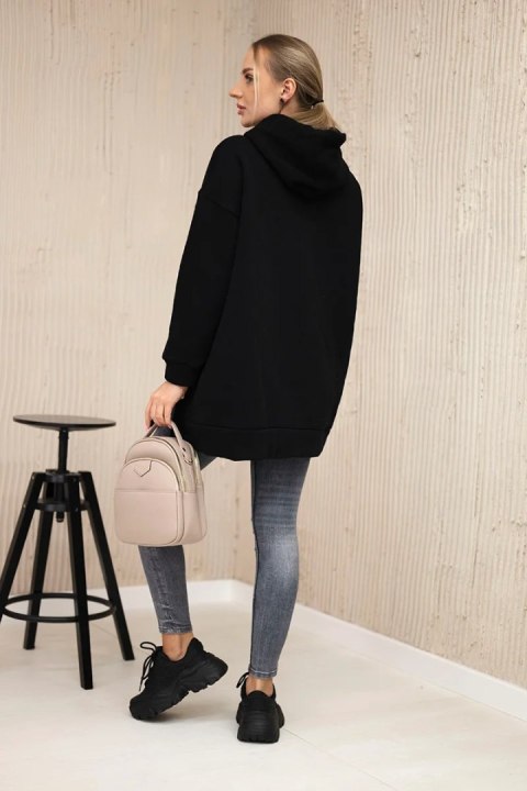 Bluza ocieplana z napami czarna Bluza ocieplana z napami czarna