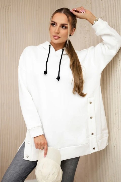 Bluza ocieplana z napami ecru Bluza ocieplana z napami ecru