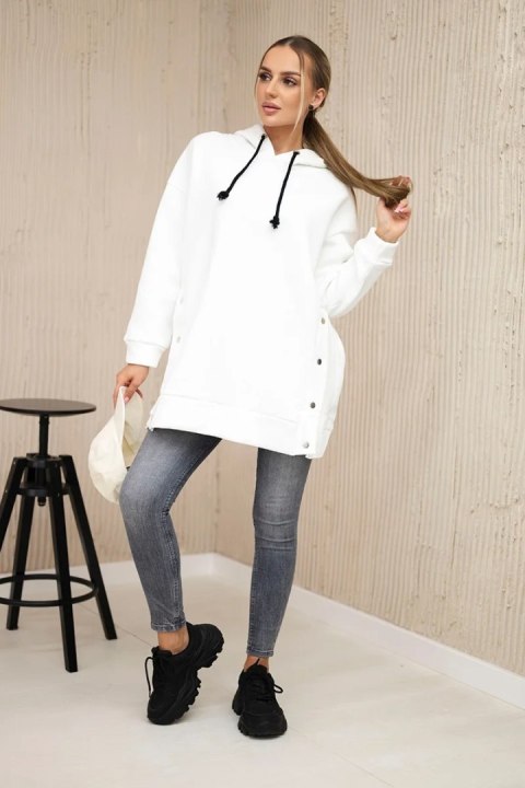 Bluza ocieplana z napami ecru Bluza ocieplana z napami ecru