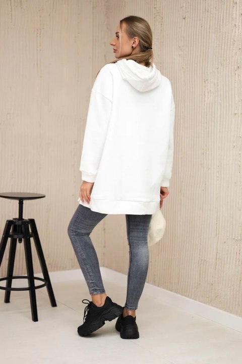 Bluza ocieplana z napami ecru Bluza ocieplana z napami ecru
