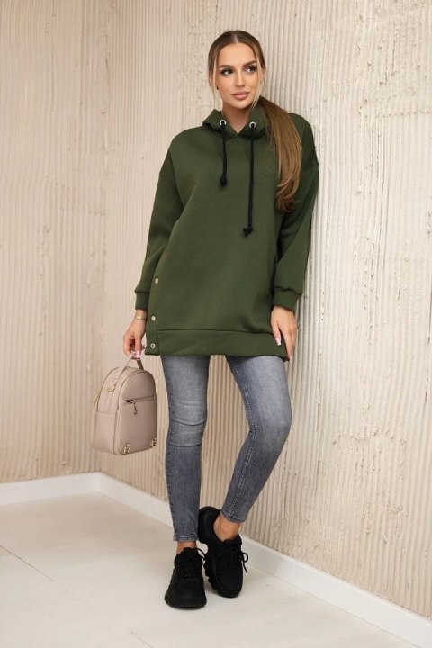 Bluza ocieplana z napami khaki Bluza ocieplana z napami khaki