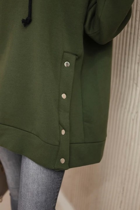 Bluza ocieplana z napami khaki Bluza ocieplana z napami khaki
