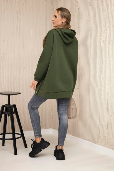 Bluza ocieplana z napami khaki Bluza ocieplana z napami khaki