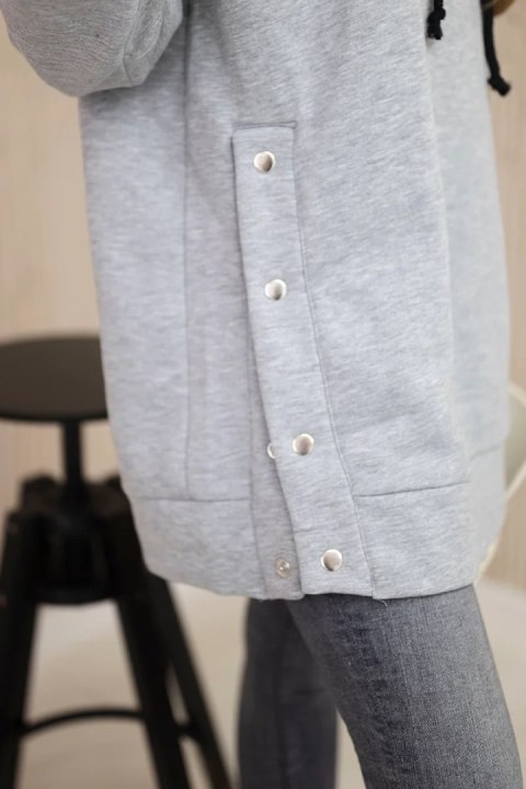 Bluza ocieplana z napami szara Bluza ocieplana z napami szara