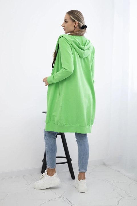 Bluza sukienkowa z kapturem jasna zielona Bluza sukienkowa z kapturem jasna zielona