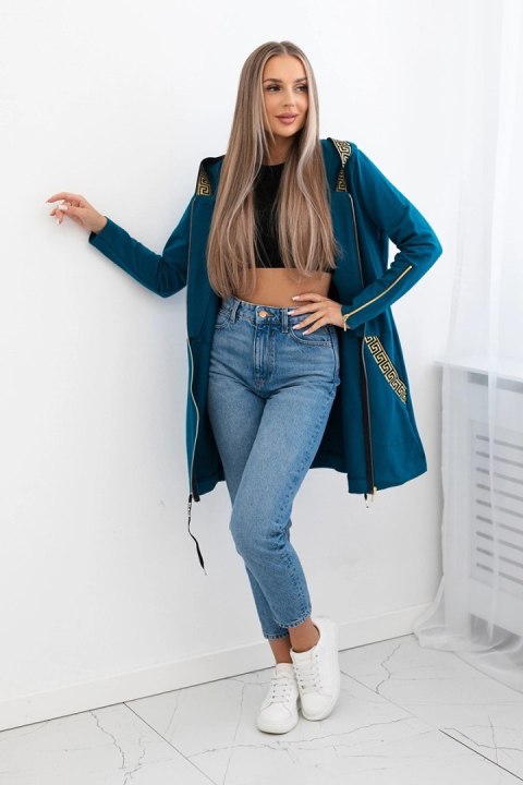 Bluza z ozdobną taśmą morska Bluza z ozdobną taśmą morska