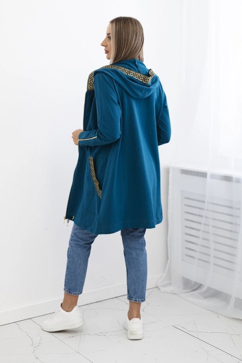 Bluza z ozdobną taśmą morska Bluza z ozdobną taśmą morska