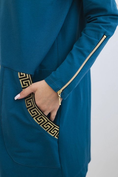 Bluza z ozdobną taśmą morska Bluza z ozdobną taśmą morska