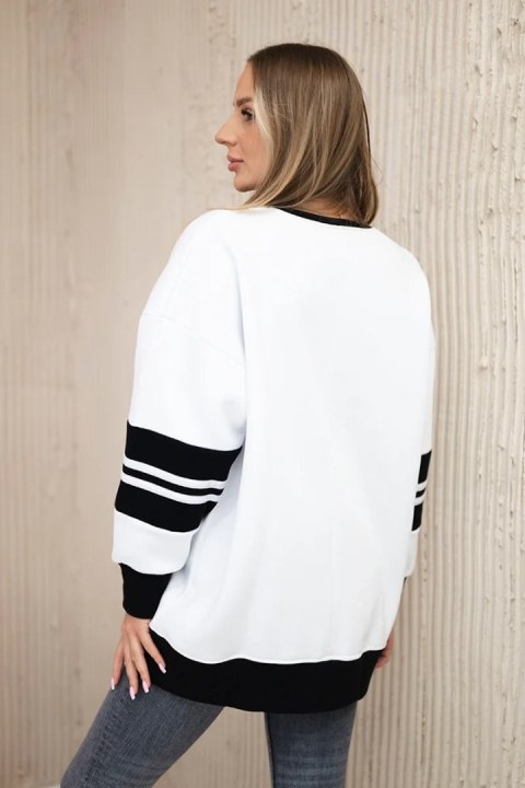 Bluza ocieplana Malibu biały+czarny Bluza ocieplana Malibu biały+czarny