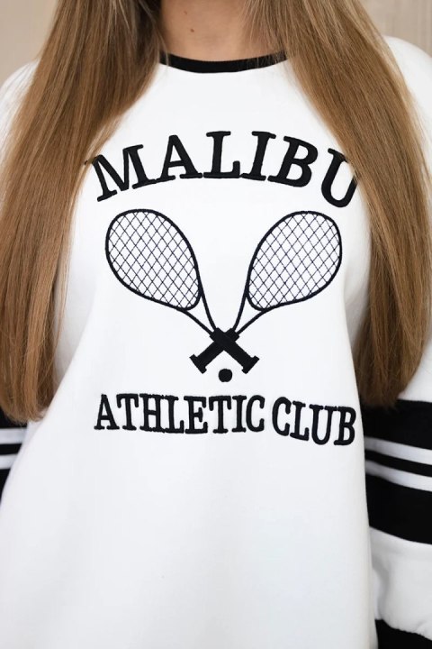Bluza ocieplana Malibu biały+czarny Bluza ocieplana Malibu biały+czarny