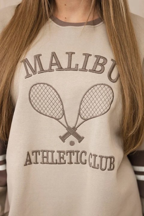 Bluza ocieplana Malibu ciemno beżowy+mocca Bluza ocieplana Malibu ciemno beżowy+mocca