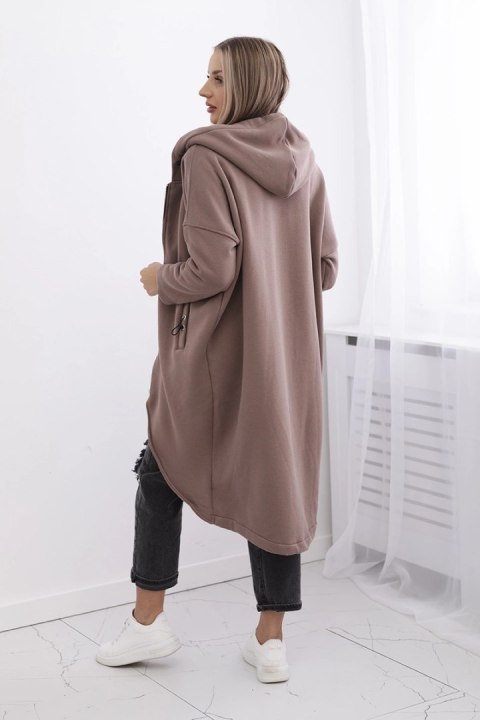 Bluza ocieplana długa mocca Bluza ocieplana długa mocca
