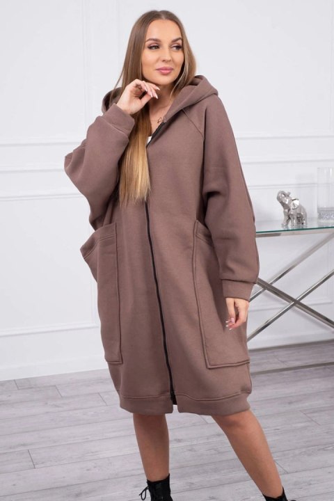 Bluza ocieplana oversize mocca Bluza ocieplana oversize mocca