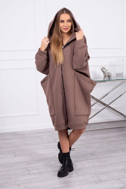 Bluza ocieplana oversize mocca Bluza ocieplana oversize mocca