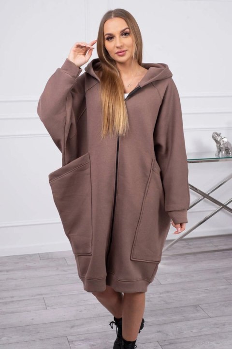Bluza ocieplana oversize mocca Bluza ocieplana oversize mocca