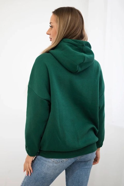 Bluza z kapturem ciemno zielona Bluza z kapturem ciemno zielona