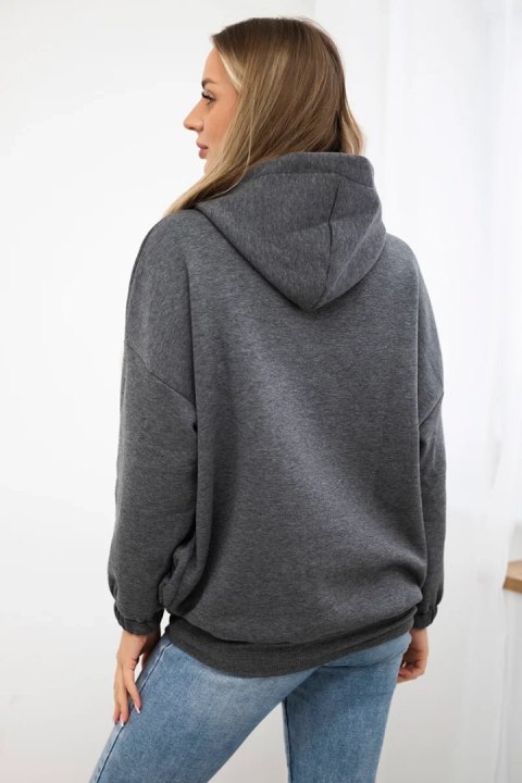 Bluza z kapturem grafitowa Bluza z kapturem grafitowa