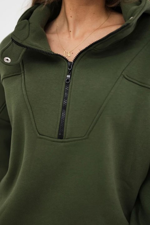 Bluza z kapturem khaki Bluza z kapturem khaki