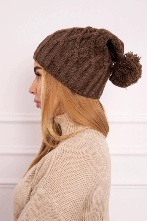 Czapka z polarem Milano K203 mocca Czapka z polarem Milano K203 mocca