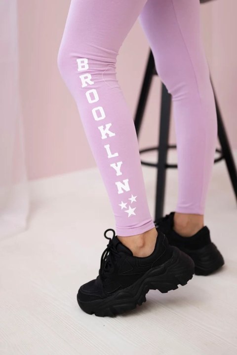 Spodnie leginsy Brooklyn jasny fioletowy Spodnie leginsy Brooklyn jasny fioletowy