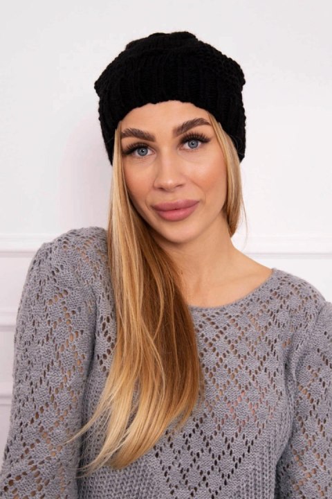 Czapka z polarem Justyna K253 czarna Czapka z polarem Justyna K253 czarna