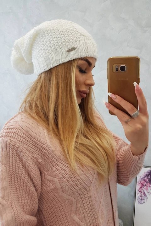 Czapka z polarem Karolina K243 biała Czapka z polarem Karolina K243 biała