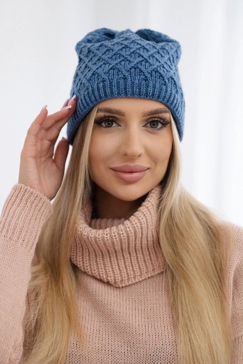 Czapka z polarem Kratka K204 jeansowa Czapka z polarem Kratka K204 jeansowa