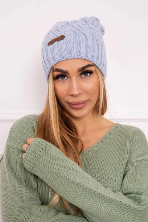 Czapka z polarem Paulina K227 błękitna Czapka z polarem Paulina K227 błękitna