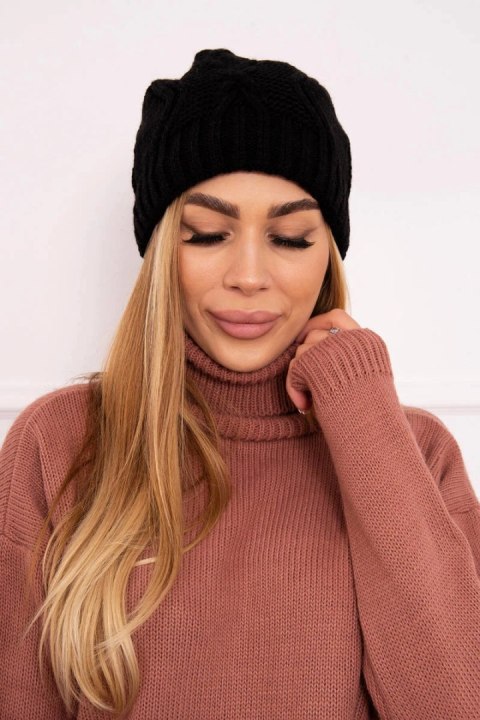 Czapka z polarem Sylwia K244 czarna Czapka z polarem Sylwia K244 czarna