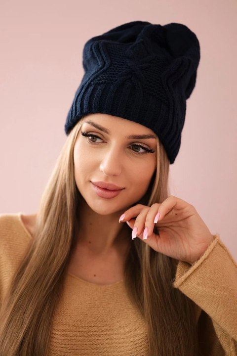 Czapka z polarem Sylwia K244 granatowa Czapka z polarem Sylwia K244 granatowa