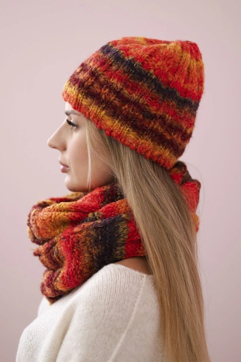 Komplet damski Zuzanna K257 czerwony+żółty Komplet damski Zuzanna K257 czerwony+żółty