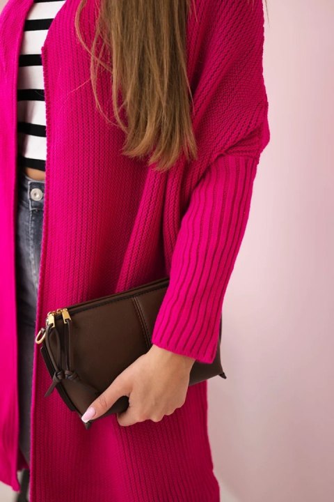 Sweter z rękawami typu nietoperz fuksja Sweter z rękawami typu nietoperz fuksja