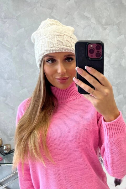 Czapka damska Aniela K338 ecru Czapka damska Aniela K338 ecru