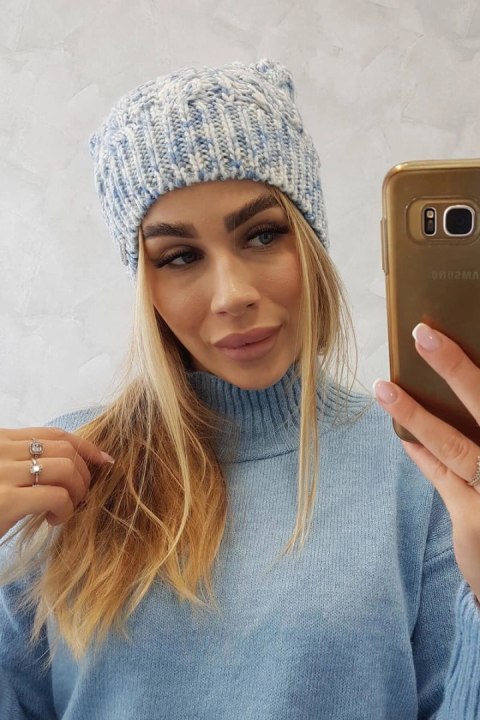 Czapka z polarem Adela K282 niebieska Czapka z polarem Adela K282 niebieska