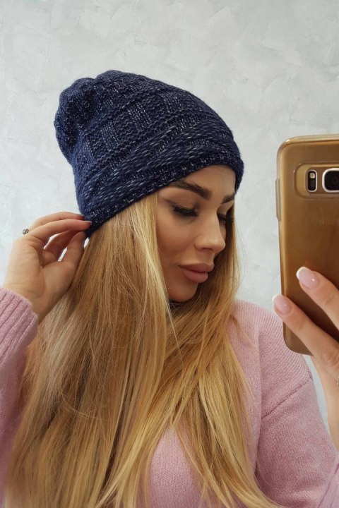 Czapka z polarem Edyta K298 granatowa Czapka z polarem Edyta K298 granatowa