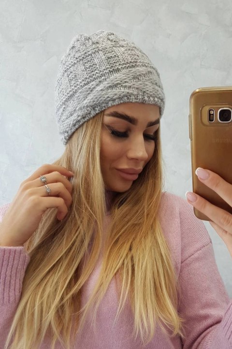Czapka z polarem Edyta K298 szara Czapka z polarem Edyta K298 szara