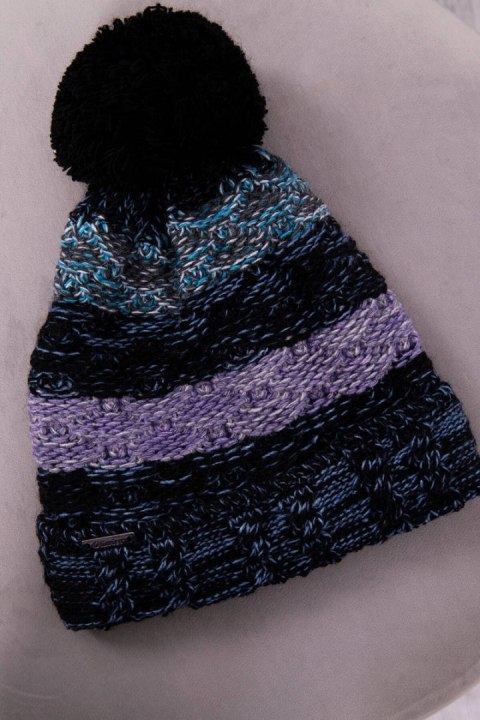 Czapka z polarem Pola K267 czarny+jeans Czapka z polarem Pola K267 czarny+jeans