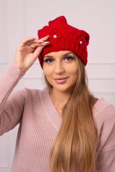 Czapka damska Ramona K383 czerwona Czapka damska Ramona K383 czerwona