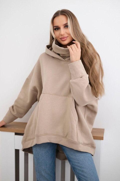 Bluza ocieplana oversize jasno beżowa Bluza ocieplana oversize jasno beżowa