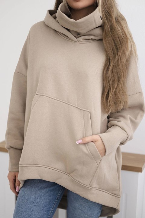 Bluza ocieplana oversize jasno beżowa Bluza ocieplana oversize jasno beżowa