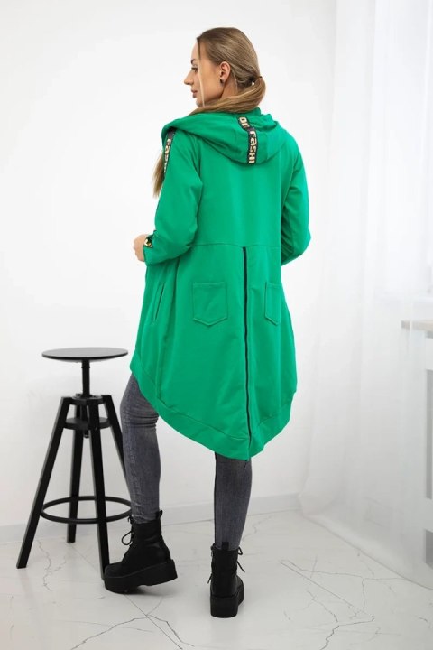 Bluza z suwakiem z tyłu jasno zielona Bluza z suwakiem z tyłu jasno zielona