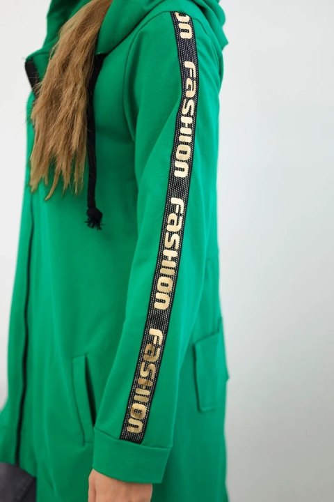 Bluza z suwakiem z tyłu jasno zielona Bluza z suwakiem z tyłu jasno zielona
