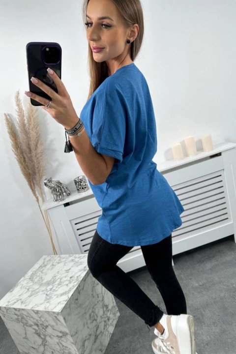 Bluzka bawełniana z kieszonką jeansowa Bluzka bawełniana z kieszonką jeansowa